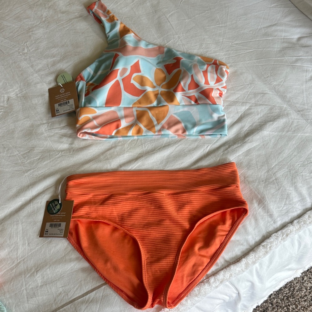 One-Shoulder Floral Bikini Set